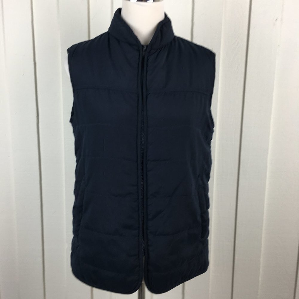 Supplies By UNIONBAY Quilted Vest Navy Blue